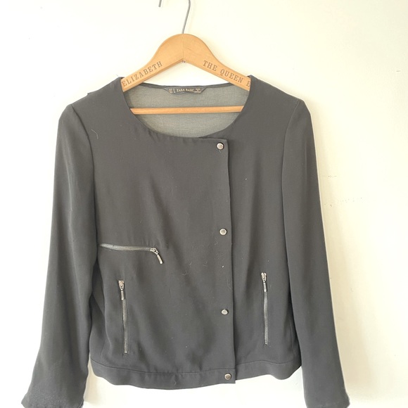 Zara Basics light black blazer - Picture 1 of 12